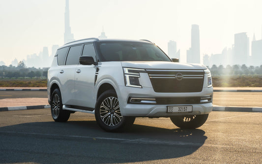 Nissan Patrol Platinum 2025 for rent in Dubai – luxury SUV by OX4