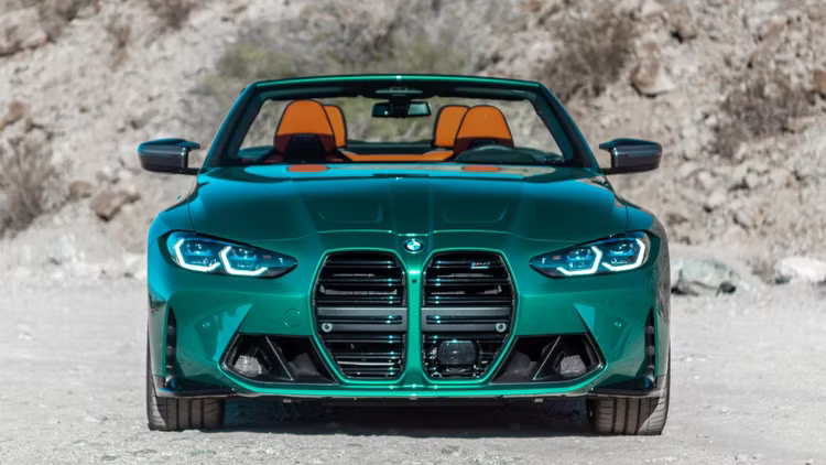 Green luxury BMW