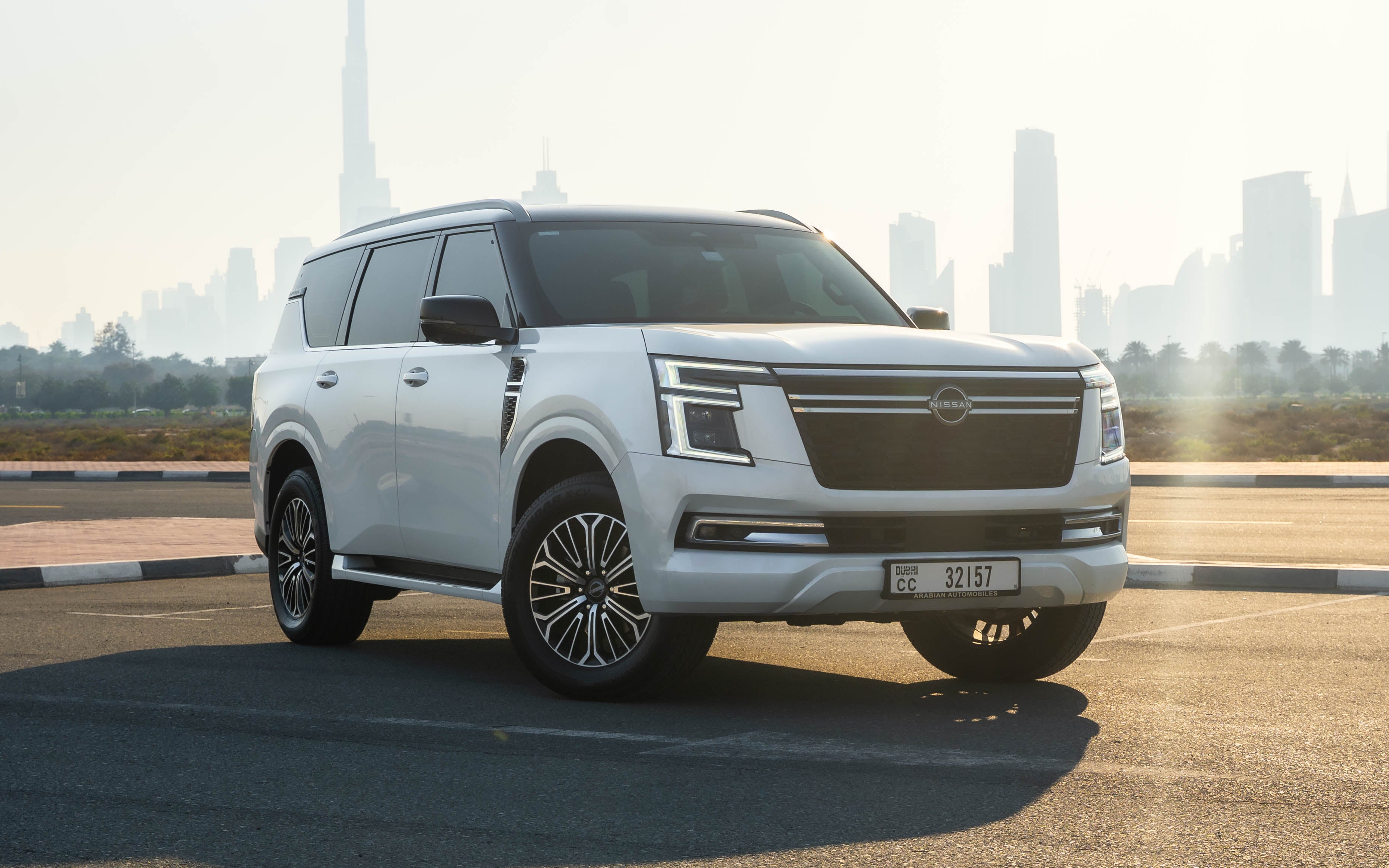 2025 Nissan Patrol Platinum luxury SUV rental Dubai – premium SUV with airport delivery by OX4 Car Rental