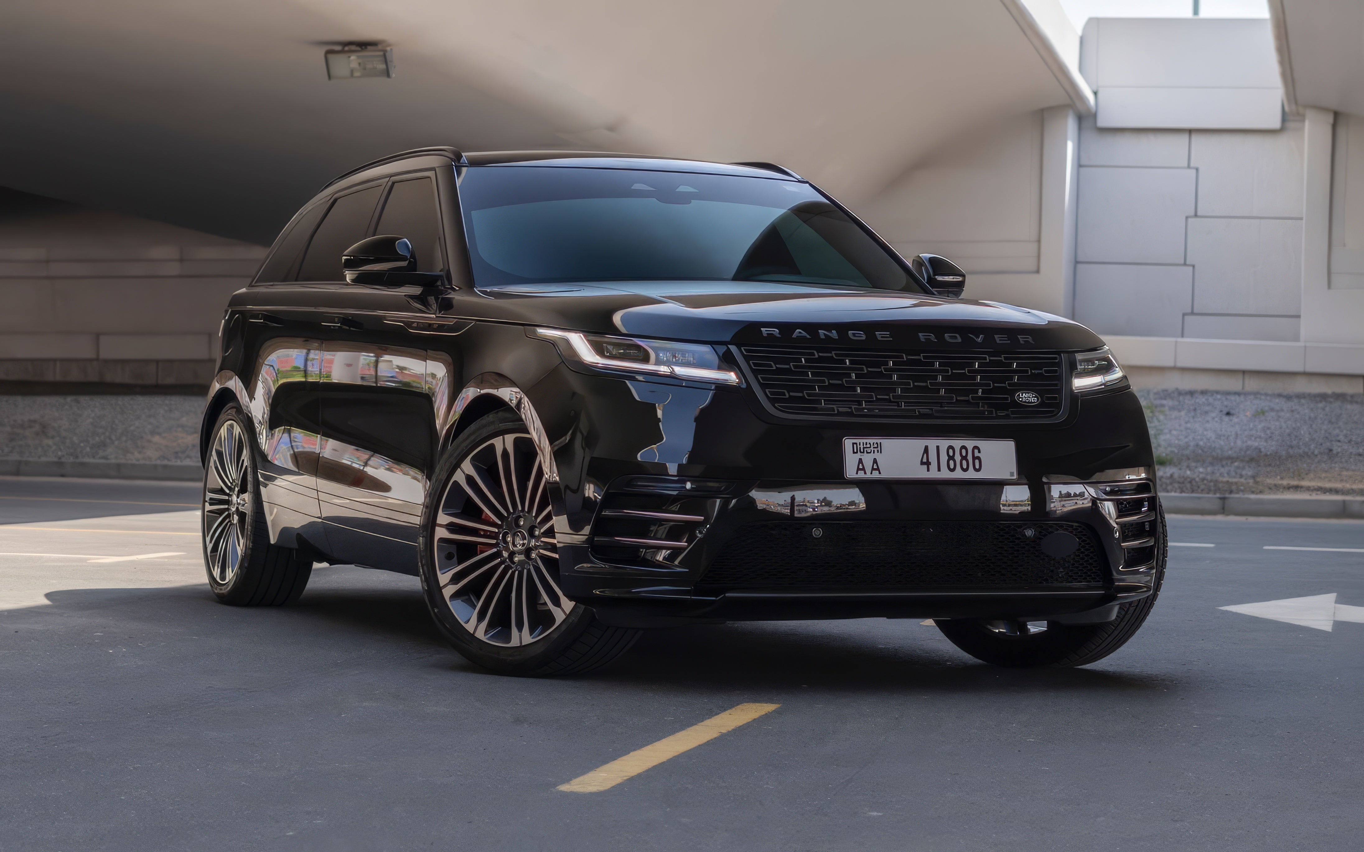 2024 Range Rover Velar luxury SUV rental Dubai – stylish premium SUV with airport delivery by OX4 Car Rental