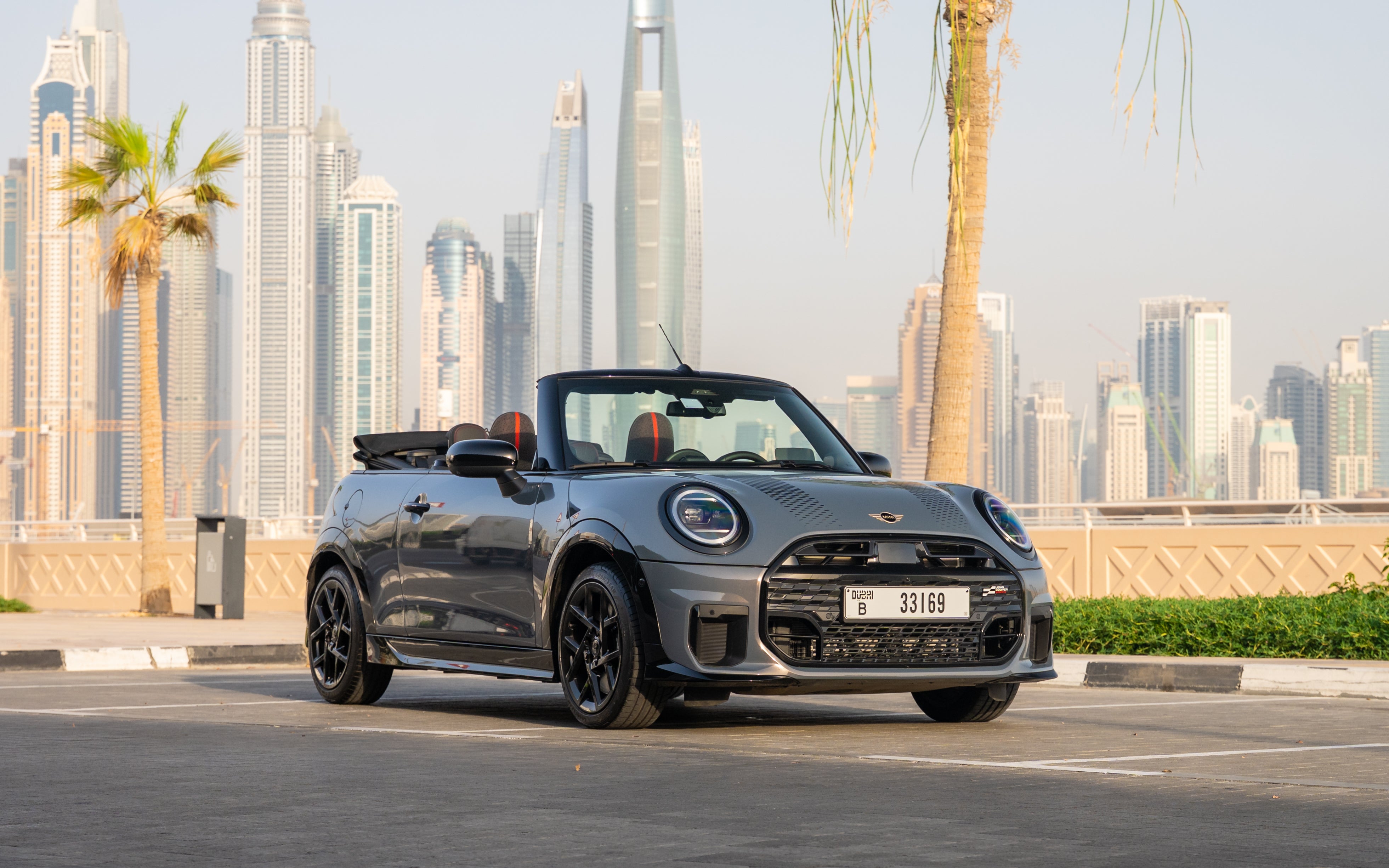 2025 Mini Cooper Convertible rental Dubai – luxury car hire with airport delivery by OX4 Car Rental